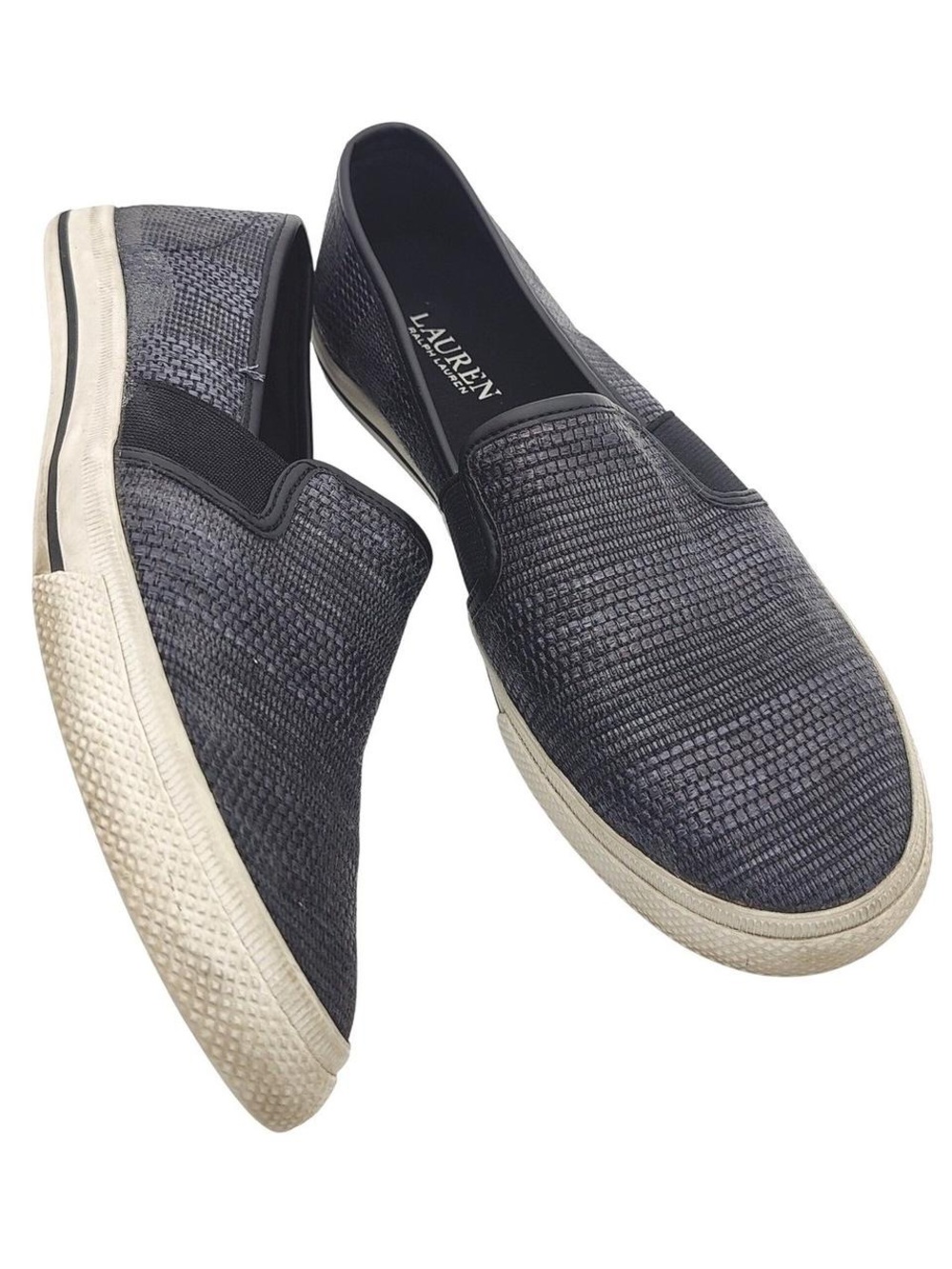 Lauren Ralph Lauren Designer Janis Navy Slip-on Sneakers